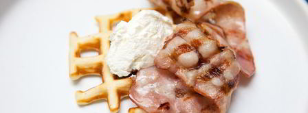 вафли с беконом, творогом и медом. Шаг 8