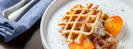 вафли с беконом, творогом и медом. Шаг 10