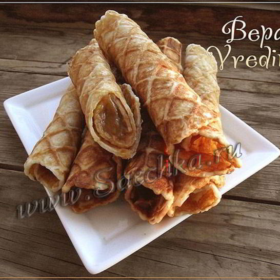 Рецепт вафель с вареной сгущенкой