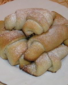 Ванильные рулетики на хмелевой закваске