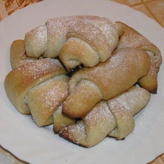 Рецепт ванильных рулетиков на хмелевой закваске