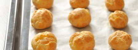 профитроли с семгой и сливочным сыром. Шаг 3