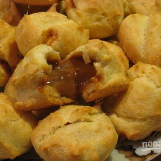 Рецепт профитролей со сгущенкой