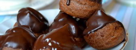 шоколадные профитроли. Шаг 16