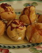 Эклеры со сливочно-творожным кремом