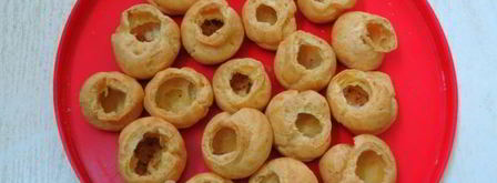 закусочные профитроли с лососем. Шаг 14