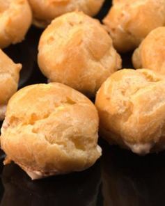 Заварные профитроли с творожным кремом