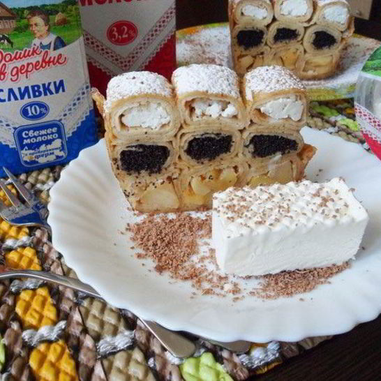 Рецепт блинной запеканки десертной