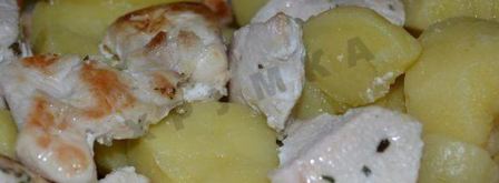 картофельная запеканка из куриных грудок. Шаг 3