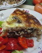 Пшеничная запеканка с грибами