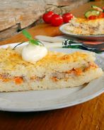 Рисовая запеканка с фаршем