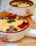 Рисовая запеканка с шампиньонами