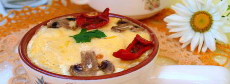 рисовая запеканка с шампиньонами. Шаг 6