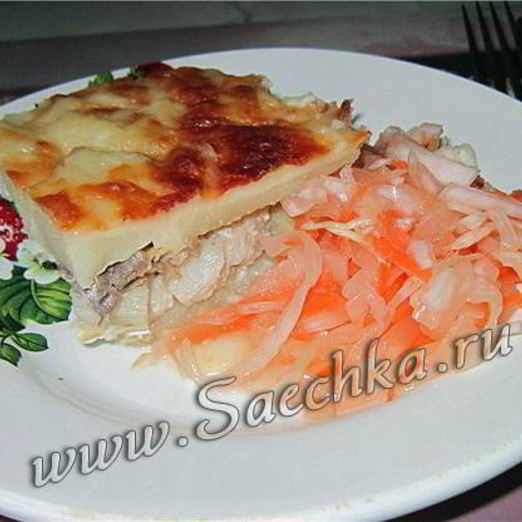 Рыбная запеканка