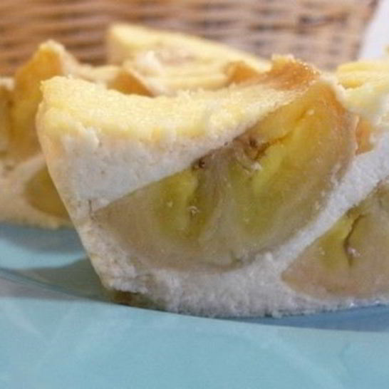 Рецепт творожной запеканки с бананами и медом