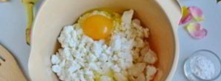 творожная запеканка с бананами. Шаг 3