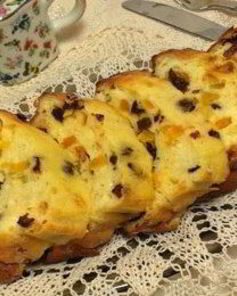 Творожная запеканка с сухофруктами