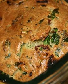 Творожная запеканка с зеленью