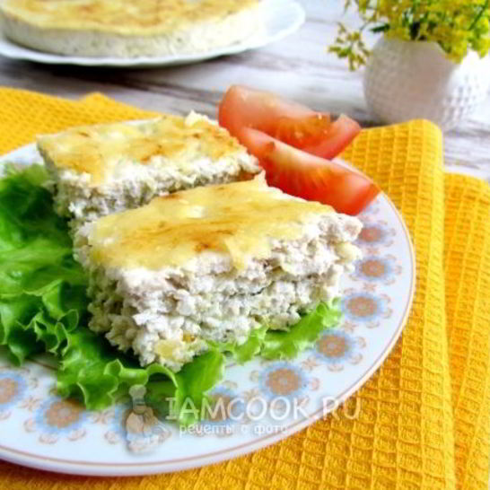 Рецепт запеканки из кабачков с курицей