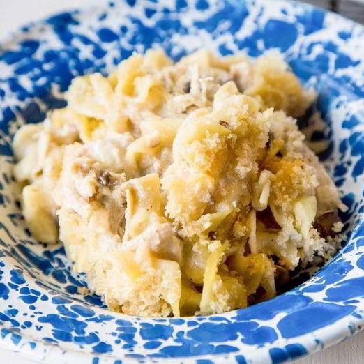 Запеканка из лапши и курицы