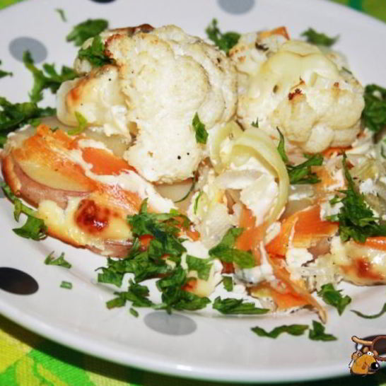 Рецепт запеканки из летних овощей с очень вкусной заливкой