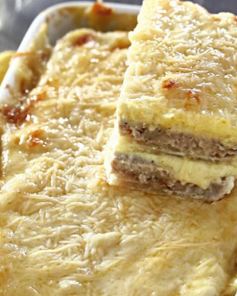 Запеканка из свинины с сельдереем