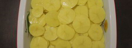 запеканка картофельные розочки. Шаг 5