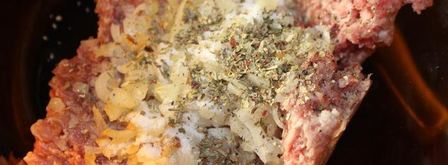 запеканка с фаршем под тыквенной шубкой. Шаг 2