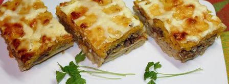 запеканка с фаршем под тыквенной шубкой. Шаг 10