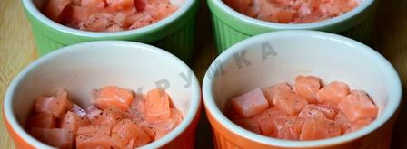 запеканка с семгой и картофельным пюре. Шаг 5