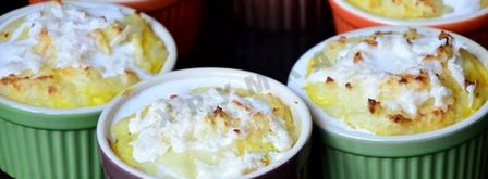 запеканка с семгой и картофельным пюре. Шаг 10