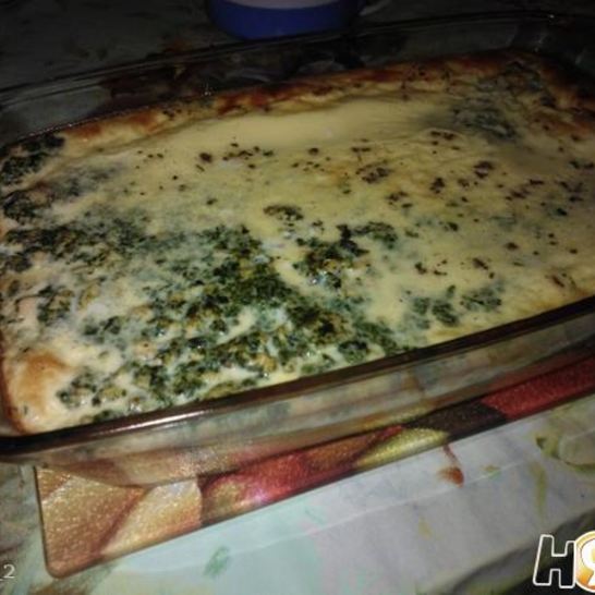 Рецепт запеканки со шпинатом в омлете