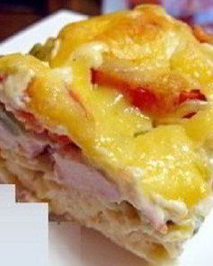 Запеканка со спагетти