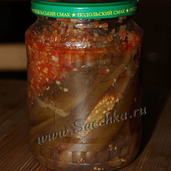 Рецепт баклажанов в аджике на зиму