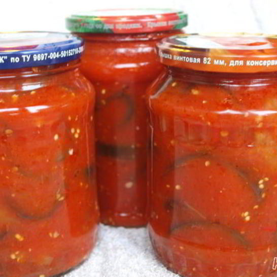 Рецепт баклажанов в аджике