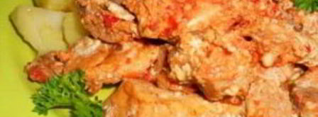 свинина, тушенная с аджикой. Шаг 3