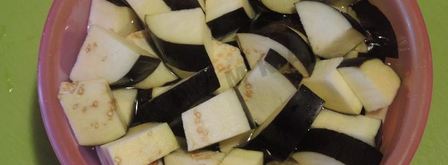 баклажаны с чесноком. Шаг 3