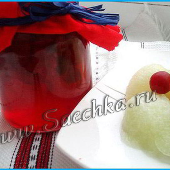 Рецепт джема из вишни и дыни