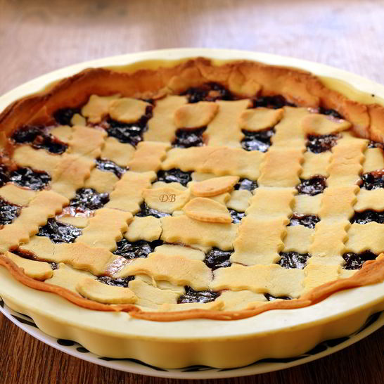 Рецепт кростаты с творогом и джемом