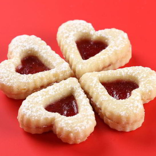Рецепт сердечек с начинкой из джема