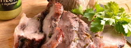 свинина, запеченная с вишневым джемом и вином. Шаг 7