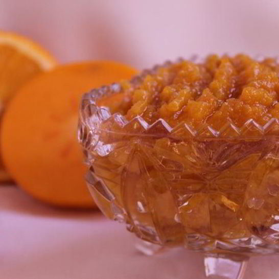 Рецепт тыквенного джема с хурмой и апельсином