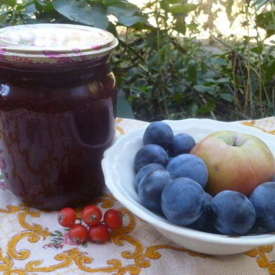 Рецепт яблочно-тернового джем