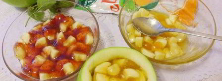 запеченные яблоки с джемом и бананом. Шаг 5