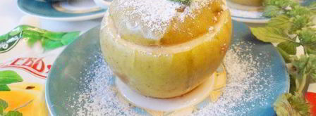 запеченные яблоки с джемом и бананом. Шаг 9