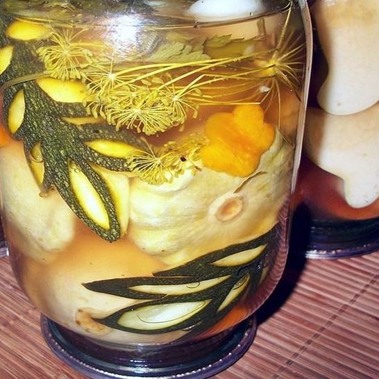 Рецепт кабачков и патиссоны на зиму