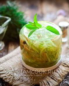 Кабачки по-корейски на зиму без стерилизации