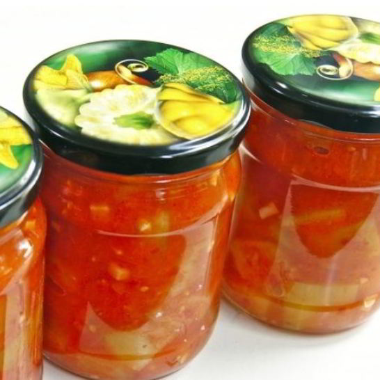 Рецепт кабачков, жареных в томатном соусе, на зиму