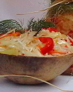 Капуста с перцем на зиму