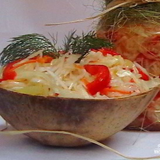 Рецепт капусты с перцема ны зиму